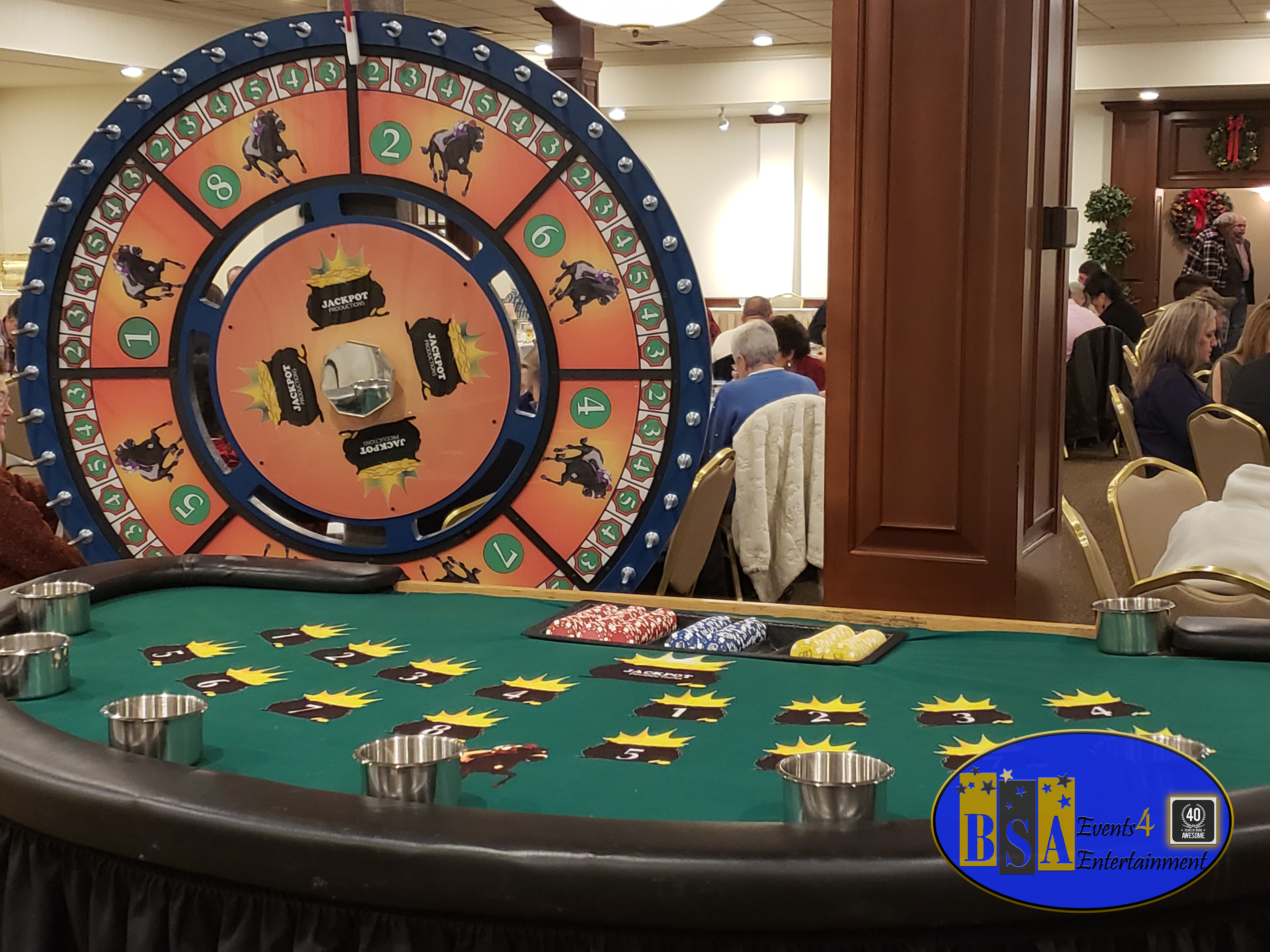 Derby Time Big Wheel table rental — BSA Events Metro Detroit