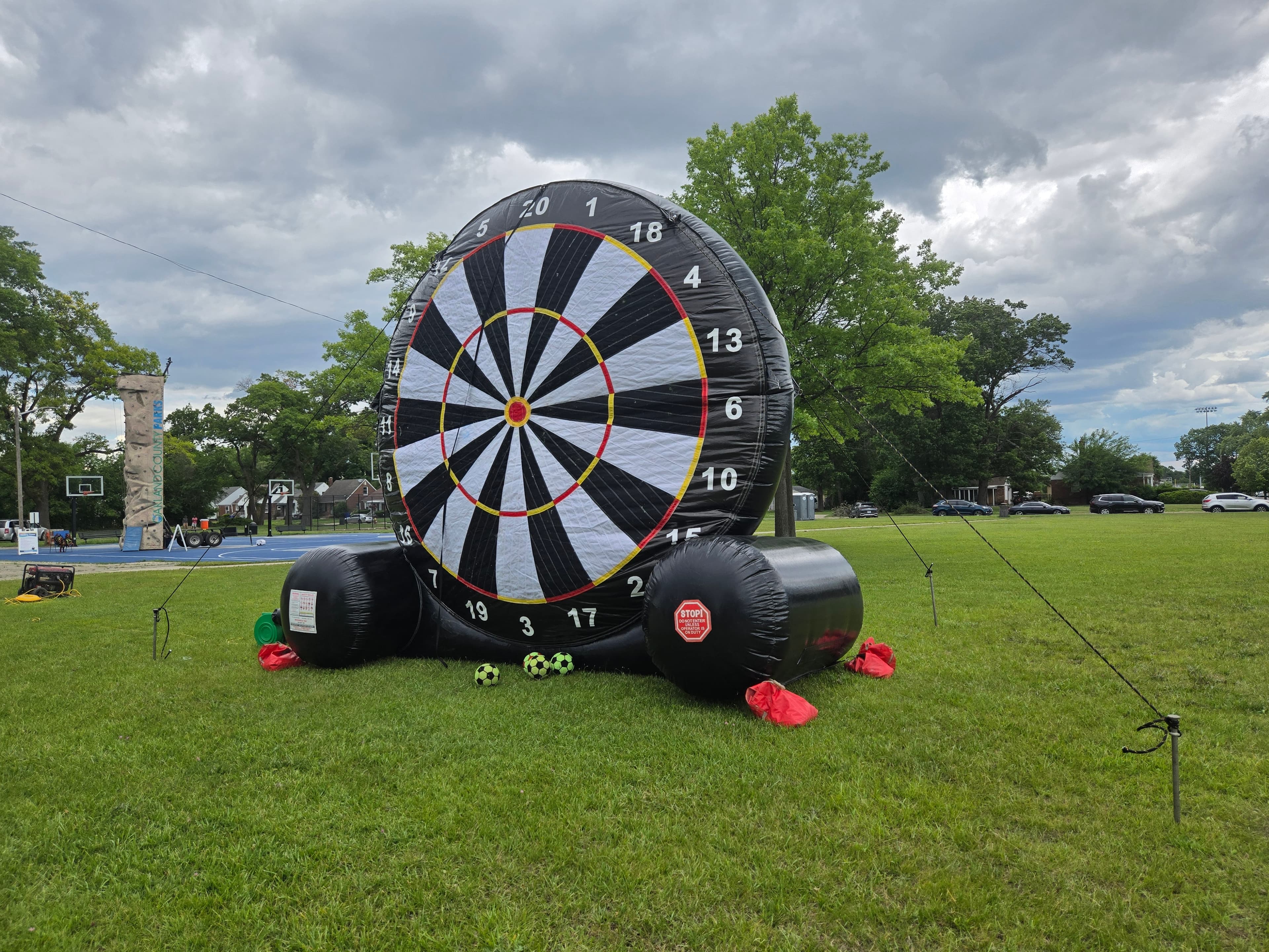 Giant 16' Soccer Darts inflatable rental — BSA Events Metro Detroit