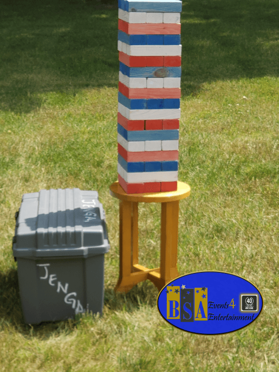 Giant Jenga rental photo — BSA Events