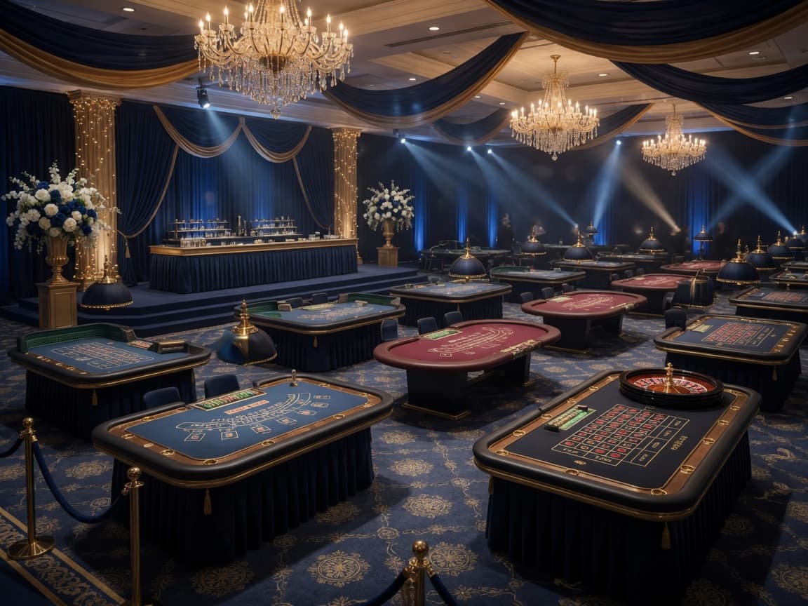 High Roller Executive Casino party 200-300 guests rental photo — BSA Events