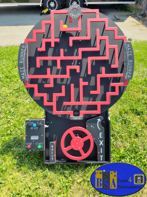 Maze Runner Pipes game rental photo — BSA Events