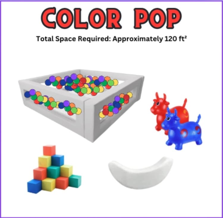 Soft Play Color Pop package rental photo — BSA Events