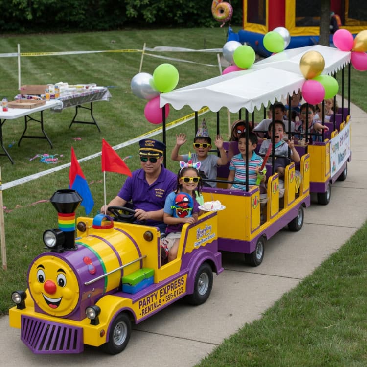 Trackless Train rental photo — BSA Events